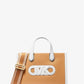 Gigi Small Embossed Pebbled Leather Messenger Bag