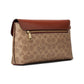 Color-Block Coated Canvas Signature Wyn Wristlet