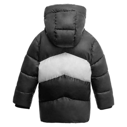 Toddler and Little Boys Chevron Stripe Puffer Jacket