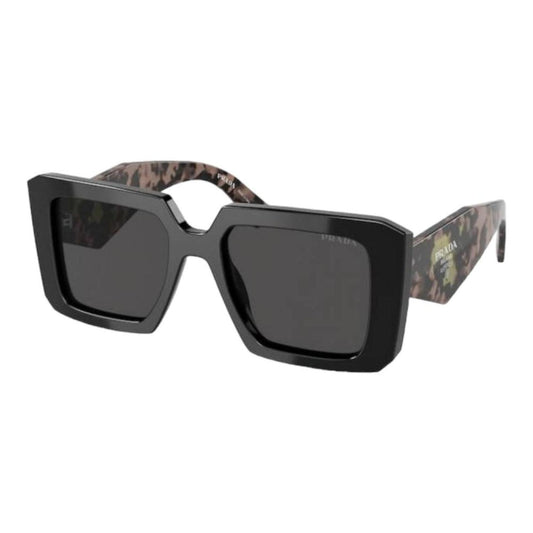 PRADA Women's PR 23YS 1AB5S0 Black Frame Dark Grey Lens Sunglasses