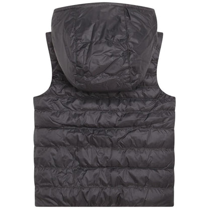 Red & Navy Sleeveless Puffer Jacket