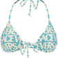 Versace versace allover bikini top