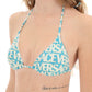 Versace versace allover bikini top