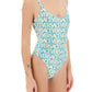 Versace versace allover one-piece swimwear