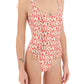 Versace versace allover one-piece swimwear