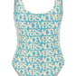 Versace versace allover one-piece swimwear