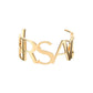 Versace stiff logoed bracelet
