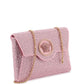 Versace la medusa envelope clutch with crystals