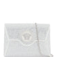 Versace la medusa envelope clutch with crystals