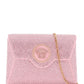 Versace la medusa envelope clutch with crystals