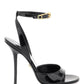 Versace 'safety pin' patent leather sandals