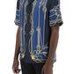 Versace versace nautical bowling shirt