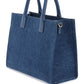 Versace small denim la medusa tote bag