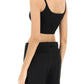 Versace 'la greca' knitted cropped top