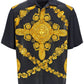 Versace mascher baroque satin polo shirt