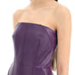 Versace fringed leather minidress