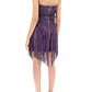 Versace fringed leather minidress