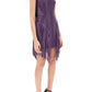 Versace fringed leather minidress