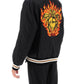 Versace medusa flame nylon bomber jacket