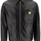Versace leather blouse jacket