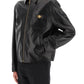 Versace leather blouse jacket