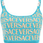 Versace monogram knit crop top