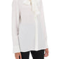 Versace 'versace allover' lavallière shirt