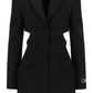 Versace blazer dress with cut-outs