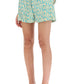 Versace monogram print silk shorts