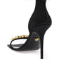 Versace satin sandals with crystals