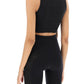 Versace sports crop top with lettering