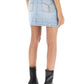 Versace monogram denim mini skirt