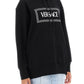 Versace hoodie with logo embroidery