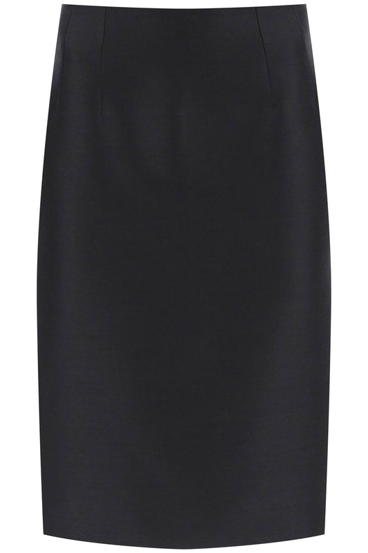 Versace wool silk pencil skirt