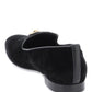 Versace velvet medusa loafers