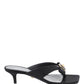 Versace gianni ribbon thong mules