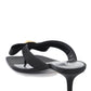 Versace gianni ribbon thong mules