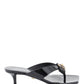 Versace gianni ribbon thong mules