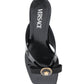 Versace gianni ribbon thong mules