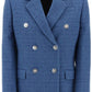 Versace double-breasted tweed boucl