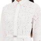 Versace textured sangallo chemisier