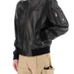 Versace leather bomber jacket