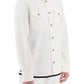 Versace medusa denim overshirt