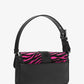 Colby Medium Zebra Print Calf Hair Shoulder Bag