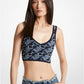 Empire Signature Logo Jacquard Cropped Tank Top