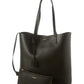 Saint Laurent North/South Medium Leather Shopper Tote