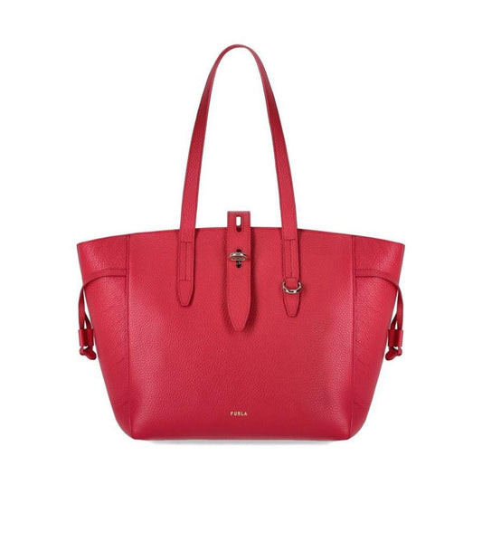 Furla Net Logo Detailed Tote Bag