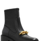 Coach Chain Detailed Ankle Boots