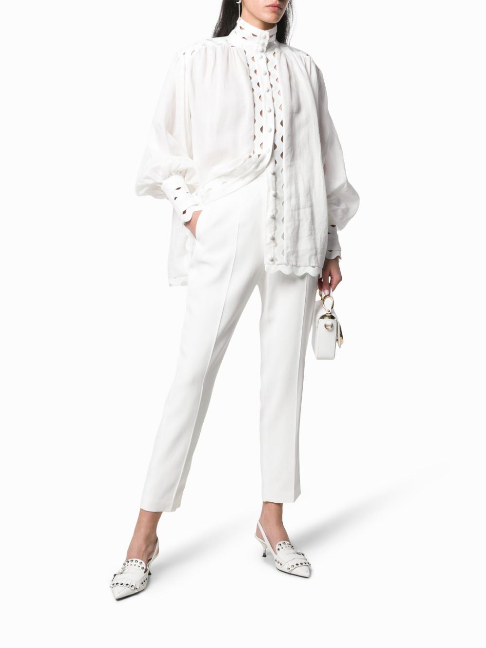 Alexander McQueen Trousers White