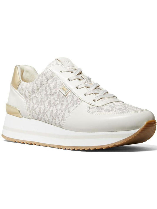 Monique Womens Logo Lace Up Casual and Fashion Sneakers